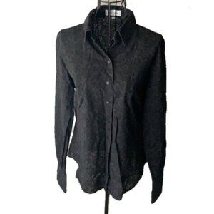 Anne Fontaine | Black Long Sleeve Blouse